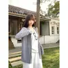 Estilo casual y relajado, nuevo abrigo de principios de primavera, moderno y versátil, holgado y casual, elegante cárdigan de longitud media