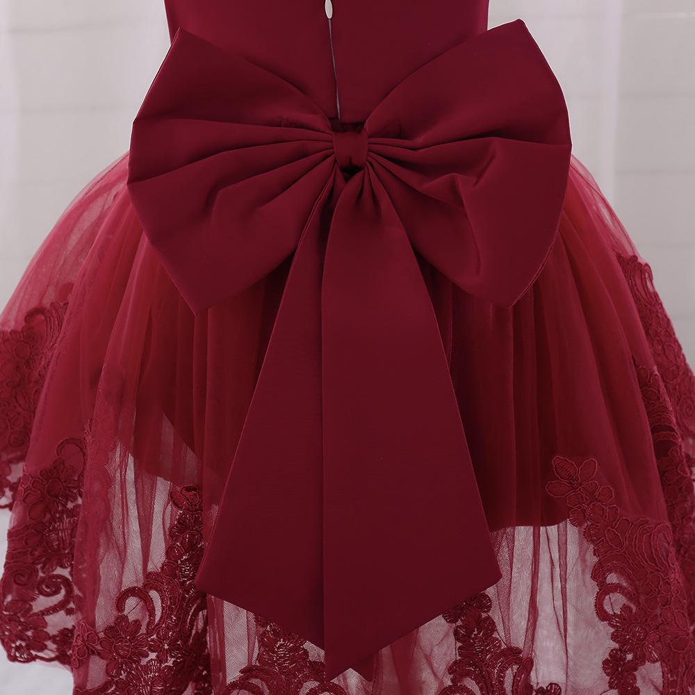 女童礼服拖尾裙