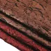 Tela de terciopelo arrugado en toda la superficie con relieve dorado, tela plisada lavada con brillo tridimensional para vestidos de gala y camisas