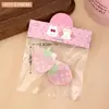 Presilhas e Acessórios de Cabelo de Morango Fofos e Femininos para Estudantes, Grampos Versáteis para Franja e Cabelo Solto