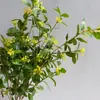 Plantas Verdes Artificiales, Ramas de Sauce Nieve, Fruta Verde Perenne, Decoración de Balonmano, Flores Artificiales, Arreglo Floral para el Hogar, Estilo Coreano, Pequeño Fresco y Salvaje Divertido