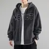 Sudadera 2026 para Hombre con Capucha Temporada de Primavera y Otoño Estilo ins Hong Kong Holgada de Marca de Moda Estampado de Letras Chaqueta Versátil Estilo Año Nuevo de Moda