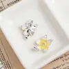 Aleación Gota de Aceite Flor Fresca Hoja de Ginkgo Ins Pequeña Fragancia Collar Pendientes Pulsera Colgante de Joyería DIY