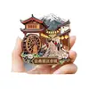 Imanes de Nevera Metálicos de la Ciudad de Lijiang China Souvenirs Personalizados Regalos de Turismo Cultural y Creativo Imanes de Nevera Magnéticos Hechos a Medida