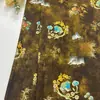 Silueta Mariposa Danza Rayón Seda Xiangyun Estampado Floral Tela Estilo Chino Vestido Qipao para Adultos Mayores Ropa Estampado