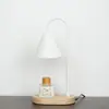 Lámpara de Cera Aromática Lámpara de Velas Aromáticas Sin Llama Nórdica Lámpara de Mesa de Noche Lámpara de Ambiente para Dormitorio Lámpara de Fusión de Velas Lámpara de Mesa