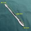 Colher de Medição de Aço Inoxidável Colher de Medição Micro de Cabeça Dupla 22cm Colher de Medição de Cabeça Simples Colher para Subembalagem Conjunto de Três Colheres de Amostragem de Laboratório