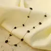 Colar de Pedras Naturais Irregulares com Contas Feminino Novo Design de Luxo Acessível Nicho High-End Corrente para Clavícula Colar Simples Retrô