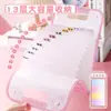 Bolsa de órgano portátil de 13 capas con soporte para papel de prueba de gran capacidad, bolsa de almacenamiento con linda carpeta vertical con broche de dibujos animados