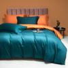 Cetim Sedoso 100s Algodão de Fibra Longa Conjunto Duplo de Peças Conjunto de Quatro Peças Cor Sólida Algodão Roupa de Cama Pura de Algodão Lençol de Cama Cobertura de Cama Conjunto de Sacos de Cama