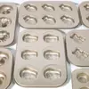 Molde de bolo de 6 peças, rosquinha, garra de gato, desenho animado, 12 peças, tamanho pequeno, antiaderente, seis cavidades, peixe pequeno, padrão de cozimento para forno
