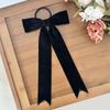 Cinta para el pelo con lazo de terciopelo vintage para mujer, estilo francés, elegante, sencilla y combinable, accesorios para el cabello