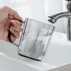 Vaso para cepillado de pareja OEM personalizado Vaso de plástico transparente Depósito para cepillo de dientes Vaso para enjuague bucal de inodoro Regalo