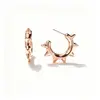 Brincos de Marca Famosa Transfronteiriços Europeus e Americanos de Luxo Leve, Venda Quente Transfronteiriça, Banhados a Ouro Real 14K, Modelo Novo, Marca de Designer Medida