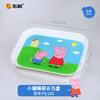 Wuhe Peppa Pig tazón para niños plato de dibujos animados plato con rejilla lindo tazón para suplemento alimenticio para bebés palillos vajilla taza para beber