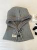 Design de Boneco de Neve Balaclava de Neve da Moda Gorro Tricotado com Cordão Proteção de Orelha Quente Outono e Inverno Gorro Pulôver