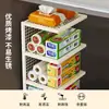 Estante de almacenamiento para film plástico, organizador de compartimento de gabinete, organizador de arte en hierro simple de plástico para bolsas de plástico con espacio de capas ahorrador