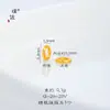 Pu Zuo Jiu não desbota acessórios faça você mesmo em ouro com padrão de martelo anel espaçador pulseira colar com contas