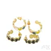 Amazon moda transfronteriza popular pendientes de gota de aceite cara sonriente creativa pendientes de temperamento simples y lindos para mujer distribución al por mayor