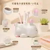 Nueva Planta Potted de Conejo de Dibujos Animados Creativa de Vinilo, Linda Decoración de Escritorio, Almacenamiento de Papelería, Venta al por Mayor, Regalo para Niñas