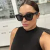 Óculos de Sol Cat-Eye New Retro Transfronteiriços para Mulheres, Óculos Simples Europeus e Americanos de Celebridade da Internet, Anti-UV Atacado
