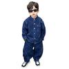 Conjunto de Ropa de Primavera para Niños 2026 Nuevo Ropa Elegante de Otoño para Niños Pequeños Caballeros, Conjunto de Dos Piezas de Mezclilla para Niños