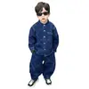 Conjunto de Ropa de Otoño para Niños 2026 Nuevo Estilo Ropa de Caballero de Otoño para Niños Ropa Elegante Conjunto de Dos Piezas de Mezclilla para Niños