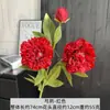 Tema vermelho casamento salão de banquetes simulação de festa palco flor teto guia estrada floreira fileira decoração flor flor