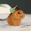 Sândalo Verde Animal Zodíaco Tigre Corrente para Celular Pingente Pequeno Divertido Acessórios DIY Zodíaco Cartoon Pingente para Bolsa Pen Drive