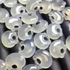 Joias de jade: Pingente de cadeado de calcedônia roxa gelada. Pingente de jade de ágata de calcedônia roxa gelada requintado a preço de fábrica no atacado