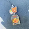 [Nuevo] Lindo Oso Elaine Fortuna Feliz Yushou Colgante Acrílico Libro de Tarjetas Antiguo Temprano Colgante Decorativo para Bolsa