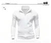 Nuevo Sudadera con Capucha Deportiva para Hombre con Cuello Alto y Cremallera Chaqueta con Capucha y Cremallera para Hombre Cárdigan de Color Sólido para Hombre Manga Larga