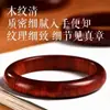 Pulseira Natural de Madeira de Pêssego Coração Vermelho Taishan Guifei Pulseira Original de Madeira Exquisitamente Esculpida Estilo Feminino Pulseira Segura Pulseira Mais Vendida Presente