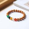 Atacado do Fabricante Sandália de Sândalo Indonésio DIY Esculpido Pulseira de Cinco Tiras Sutra 0.6 Masculino e Feminino Brinquedos Culturais Joia de Rosário Decoração