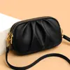 Bolso para Mujer 2026 Nueva Moda Ligero Piel Suave Versátil Bolso Pequeño Bolso de Nube Plegado Bolso Cruzado de Alta Gama