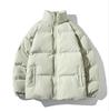 Ventas Directas de Fábrica de Invierno Nuevo Abrigo de Pan para Hombre con Cuello Alto Abrigo de Algodón Estilo Hong Kong Juvenil Casual Simple Suelto Abrigo de Algodón