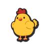 Dibujos animados lindo pollo PVC plástico blando epoxi hebilla decorativa desmontable zapatos de agujeros zapatos flor hebilla de zapato accesorios DIY transfronterizos