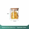 Pote Selado de Bambu Redondo em Estoque Material de Alto Borossilicato Fabricante Atacado Pote Selado de Grau Alimentício