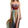 Moda femenina transfronteriza europea y americana 2026: vestido largo ajustado sin mangas, sin tirantes, de un solo hombro, con bloques de color retro de moda