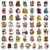 Compra transfronteriza directa de 50 pegatinas creativas personalizadas de animales lindos con temática navideña, estilo coreano, para mascotas, calcomanías impermeables