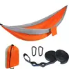 Hamaca Popular de Venta Cruzada al Aire Libre de Tela de Paracaídas de Nylon Silla Columpio de Campamento para una o Dos Personas Bestseller de Invierno para Niños