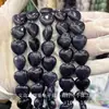 16mm Piedra Natural Ágata Agujero Recto Corazón de Melocotón Cuentas Sueltas Pulsera DIY Collar Accesorios de Joyería Cuentas Semi-Terminadas Al por Mayor