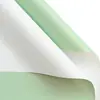Jiemei Venta al por mayor personalizada Floristería Materiales de empaque floral Papel de flor de papel estilo europeo de dos colores Papel de regalo para ramo de flores frescas