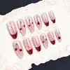24 PIEZAS Colección de Arte para Uñas Bestseller Transfronterizo Navidad Halloween Flor Uñas Portátiles Ojo de Gato Halloween Piezas de Uñas Portátiles