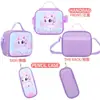 Mochila Escolar de Cuero 3D de Arrastre Juego de Tres Piezas Mochila de Arrastre Infantil de Dibujos Animados Bolsa de Almuerzo Venta Directa de Fábrica