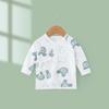 Ropa de medio cuerpo para recién nacidos Ropa de primavera y otoño para bebés Doble capa Protección para la barriga T Top para bebés recién nacidos Ropa de primavera Ropa de otoño Ropa de una sola pieza Ropa de monje