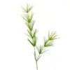 Pico de bambu de galho alto céu estrelado dente-de-leão verde escuro verde claro estilo floresta celebração de casamento decoração marcador de corredor arranjo de flores teto alto material de folha