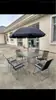 Silla de Ocio para Jardín, Balcón, Patio Exterior, Silla Impermeable, Set de Teslin, Asiento, Silla Plegable, Silla de Camping