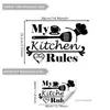 Uma variedade de adesivos de parede simples em inglês para café, cozinha, restaurante, café, decoração de casa, adesivos de parede autoadesivos