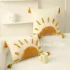Sofá nuevo transfronterizo cojín lumbar con mechones cojín almohada bordado tridimensional borla dormitorio tatami funda de almohada decorativa